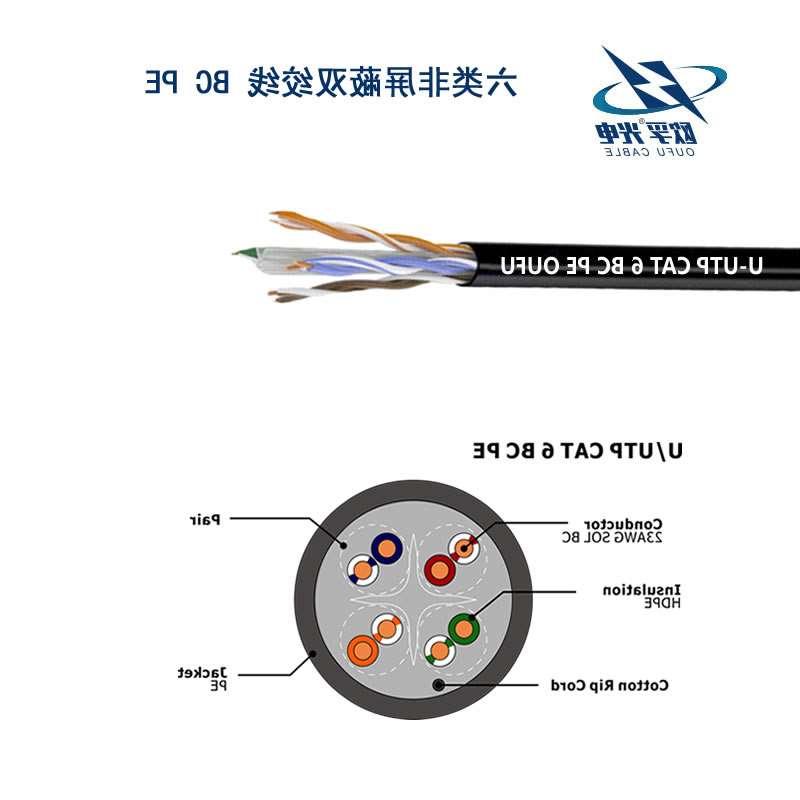 郴州市U/UTP6类4对非屏蔽室外电缆(23AWG)