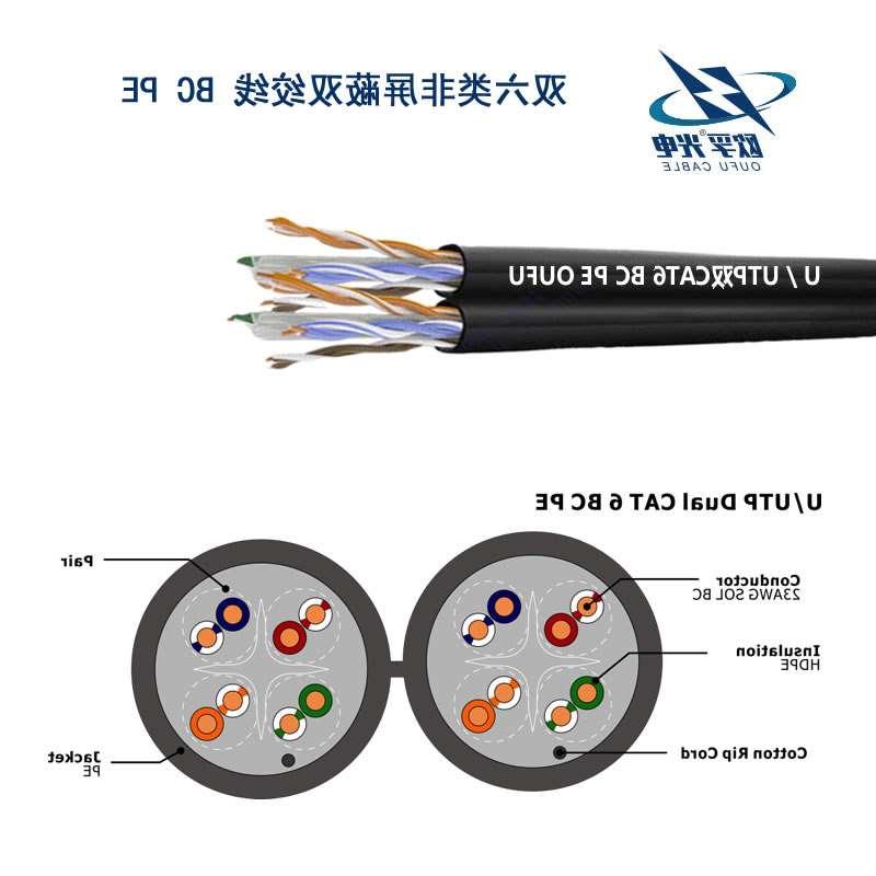 朝阳市U/UTP6类双4对非屏蔽室外电缆(23AWG)